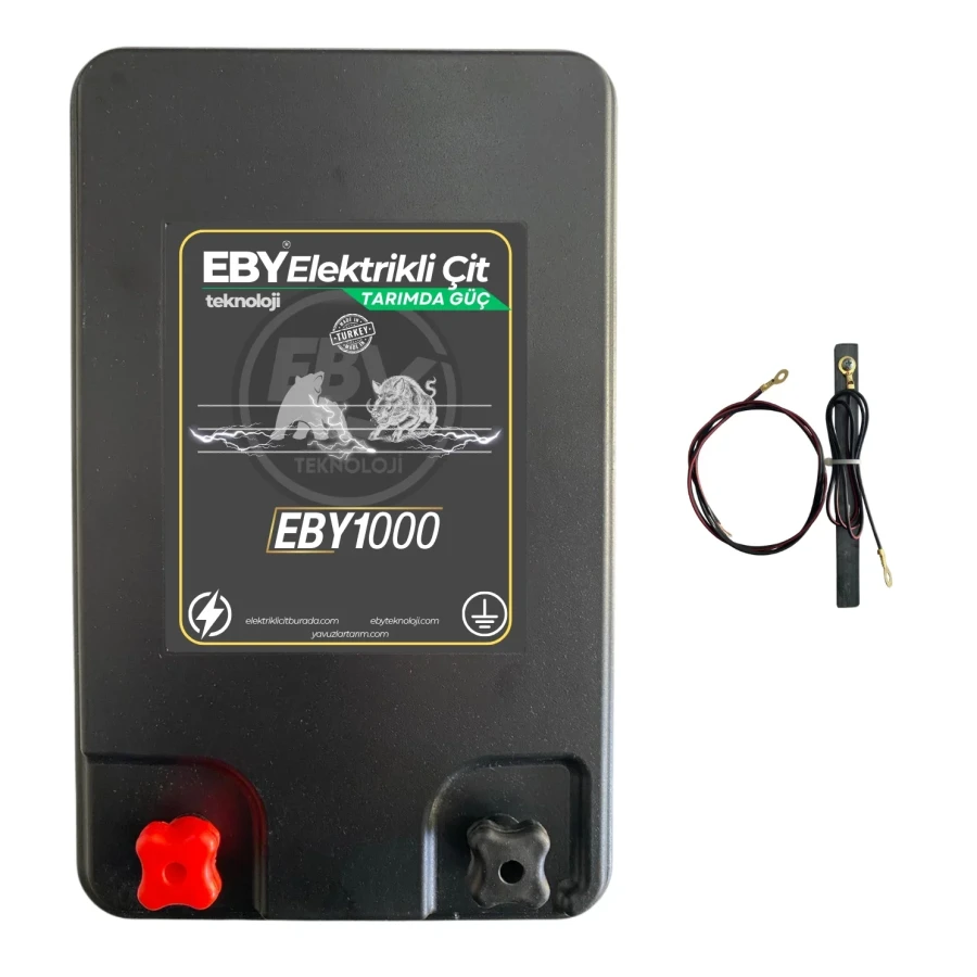 EBY 1000 Elektrikli Çit Cihazı - Sensörsüz Adaptörlü