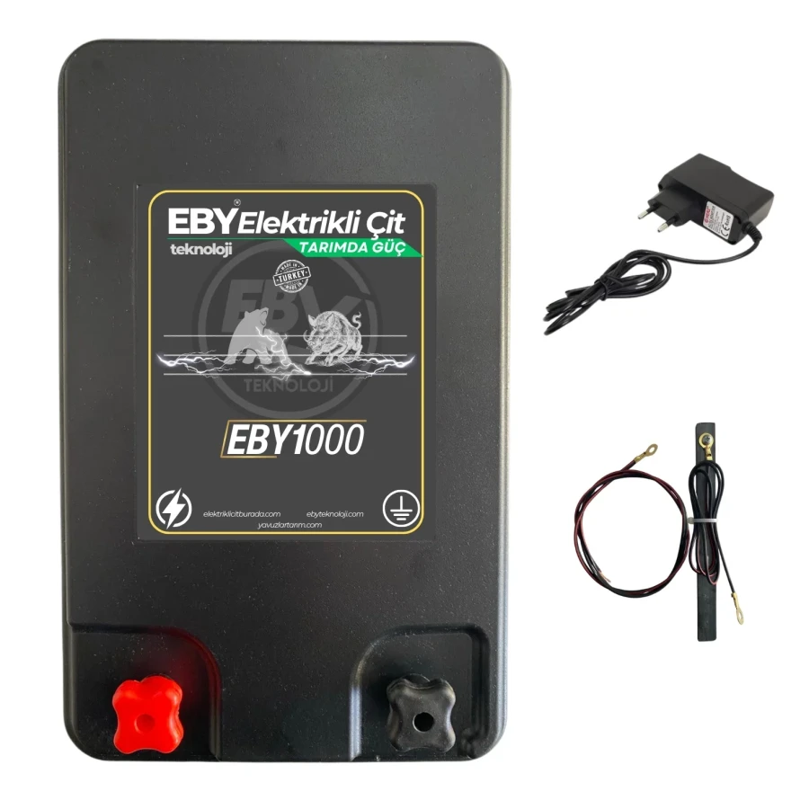 EBY 1000 Elektrikli Çit Cihazı - Sensörlü Adaptörlü