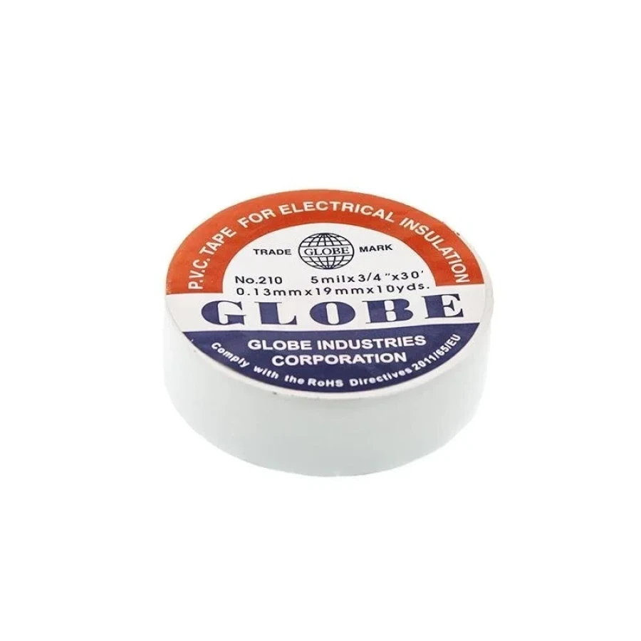 Globe Elektrik Bandı No 210 0.13mmx19mm Beyaz