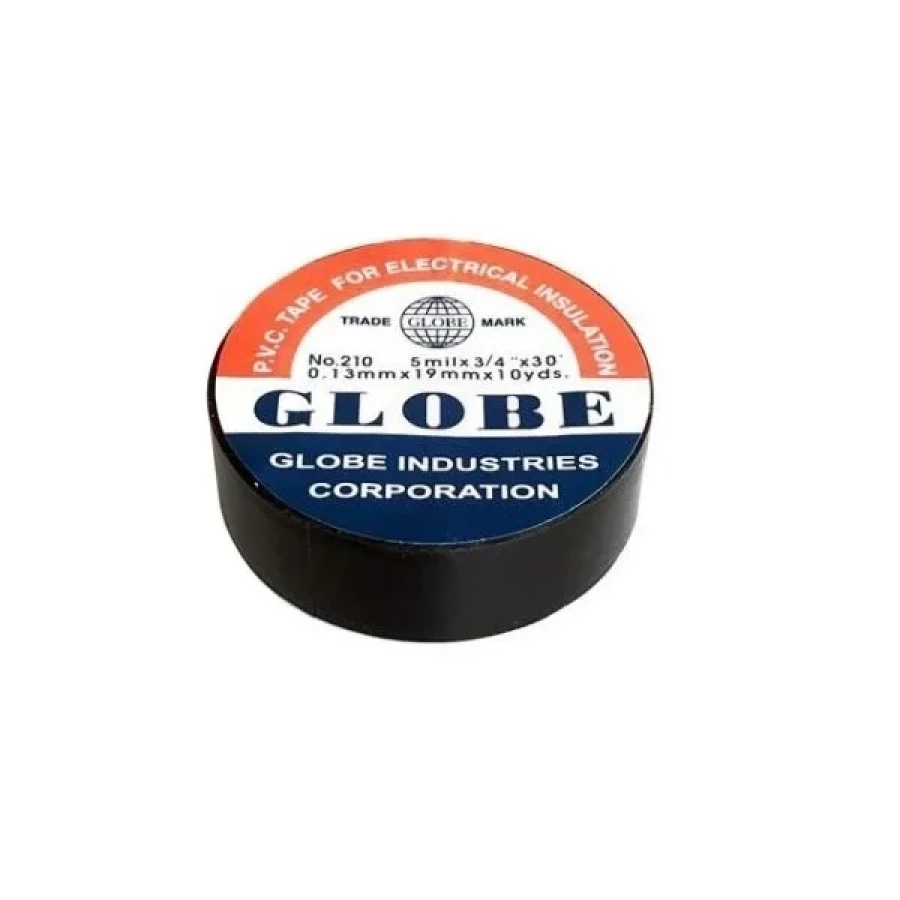 Globe Elektrik Bandı No 210 0.13mmx19mm Siyah