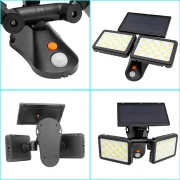 Powermaster 36 COB LED Solar Duvar Lambası – Sensörlü Aydınlatma