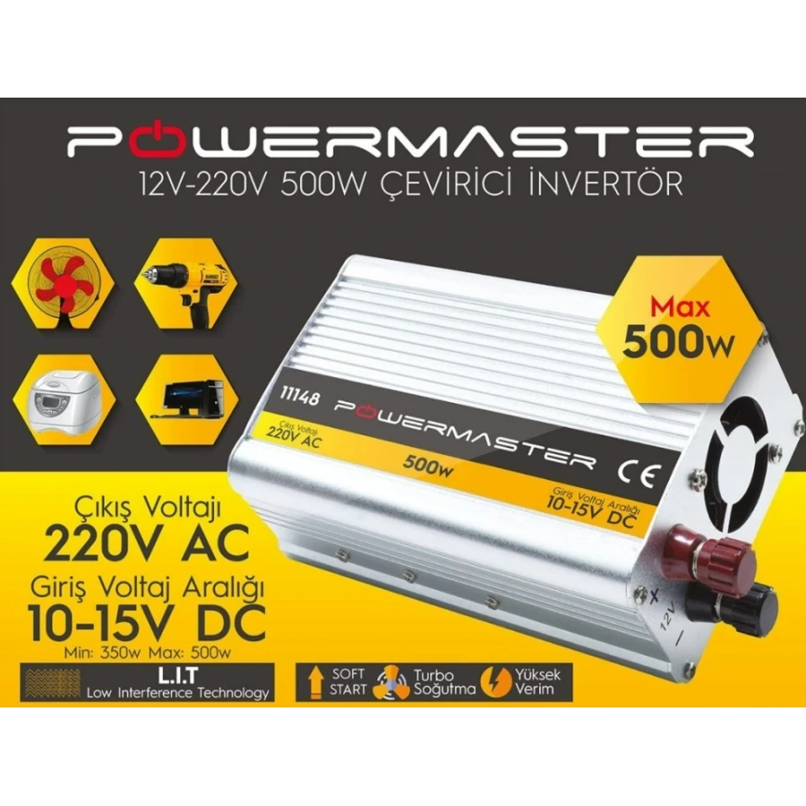 Powermaster 500w 12-220v Çeviciri İnverter Modifiye