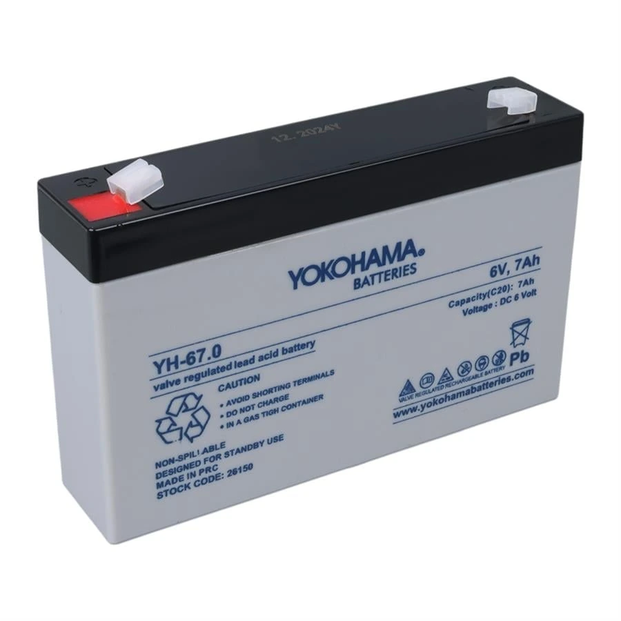 Yokohama 6 Volt 7 Amper Akü
